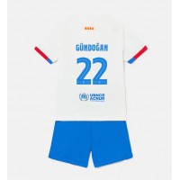 Barcelona Ilkay Gundogan #22 Gostujuci Dres za djecu 2023-24 Kratak Rukav (+ Kratke hlače)